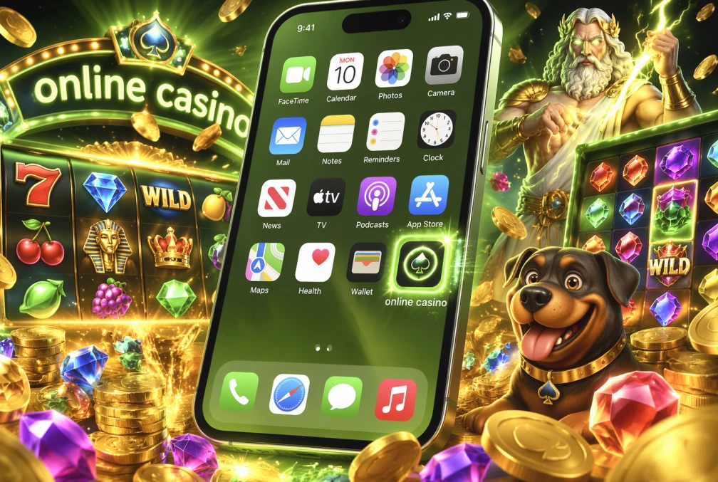 Beginscherm van een telefoon met een toegevoegde webapp-snelkoppeling naast gewone app-iconen